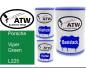 Preview: Porsche, Viper Green, L225: 500ml Lackdose + 500ml Klarlack + 250ml Härter - Set, von ATW Autoteile West.